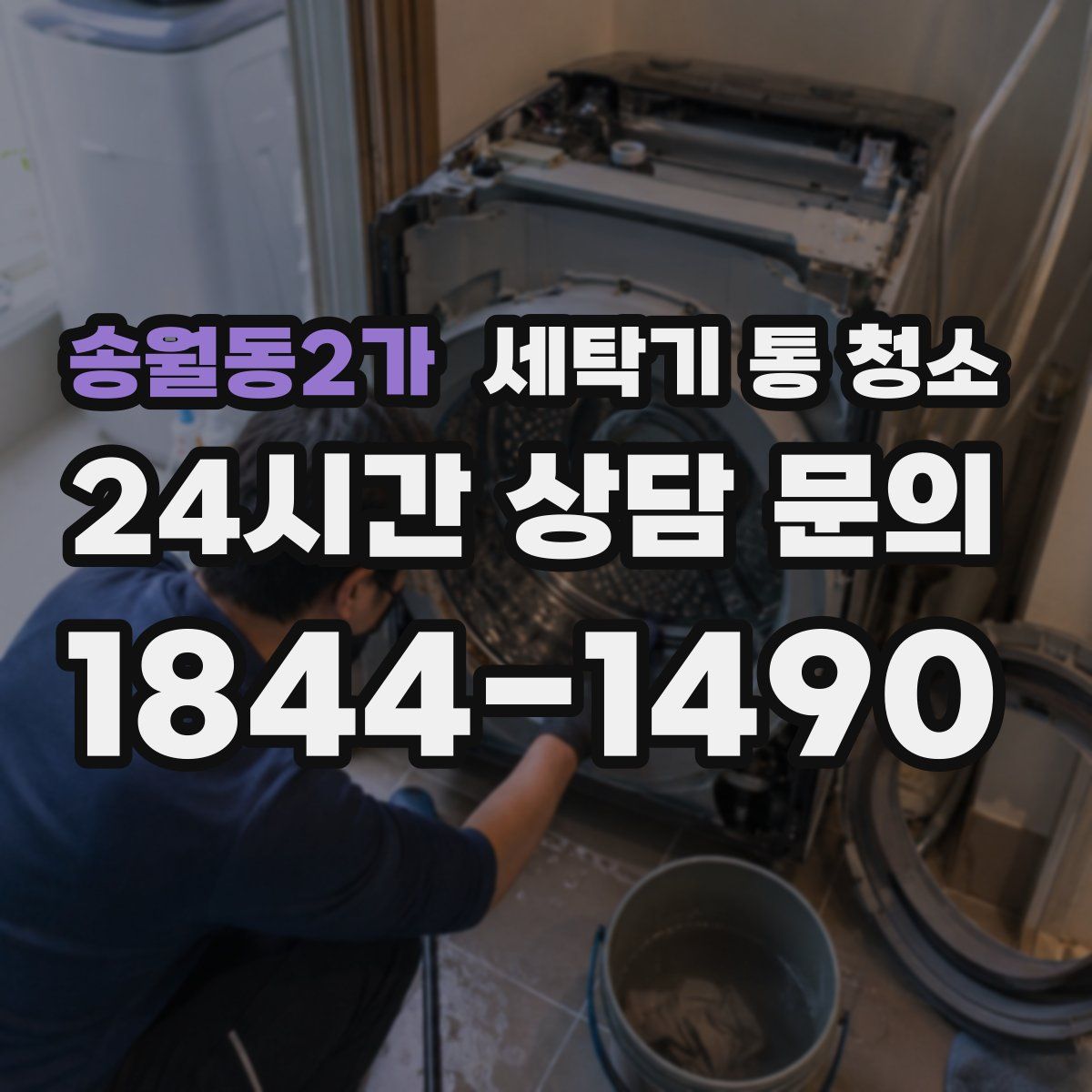 송월동2가 세탁기 통 청소