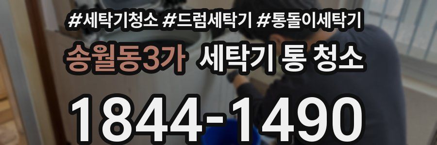 송월동3가 세탁기 통 청소