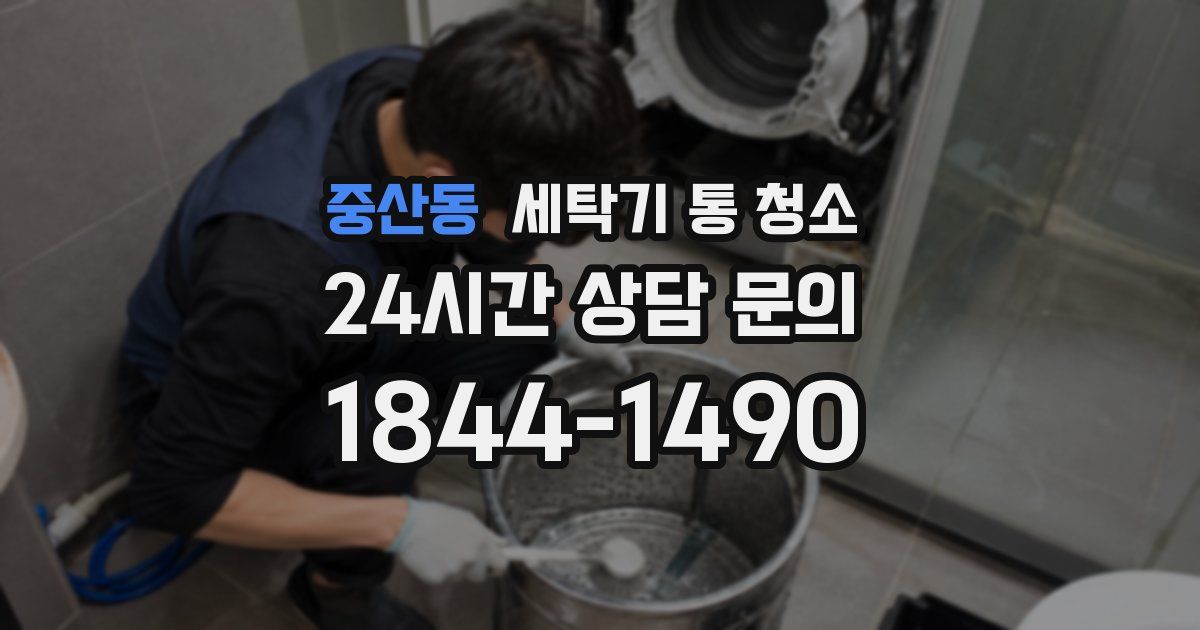 중산동 세탁기 통 청소
