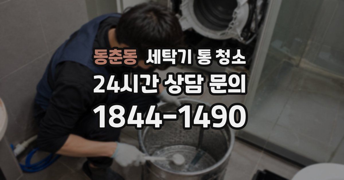 동춘동 세탁기 통 청소