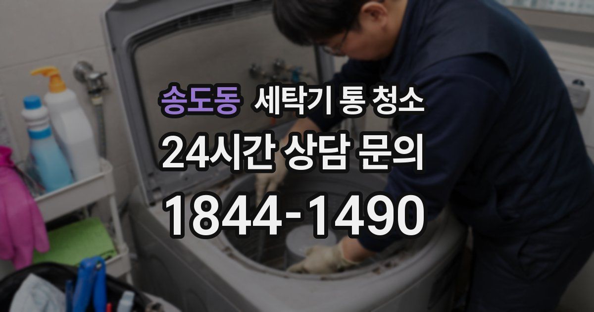 송도동 세탁기 통 청소