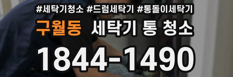 구월동 세탁기 통 청소