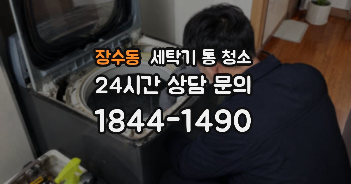 장수동 세탁기 통 청소