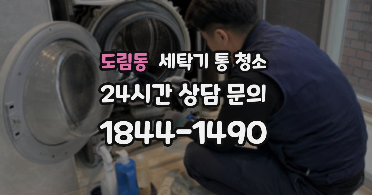 도림동 세탁기 통 청소