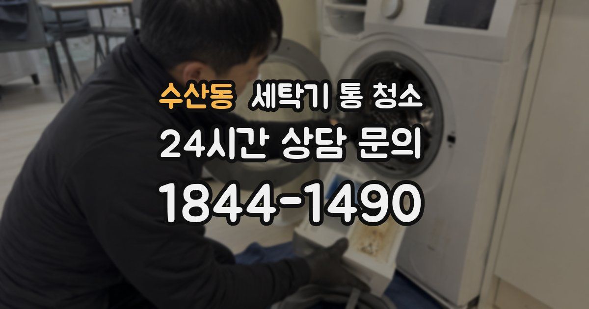 수산동 세탁기 통 청소