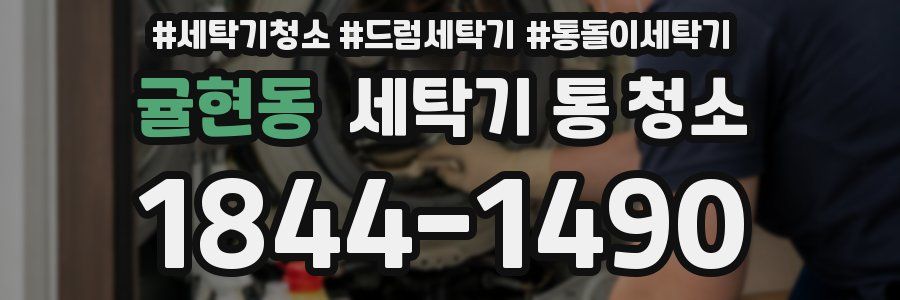 귤현동 세탁기 통 청소
