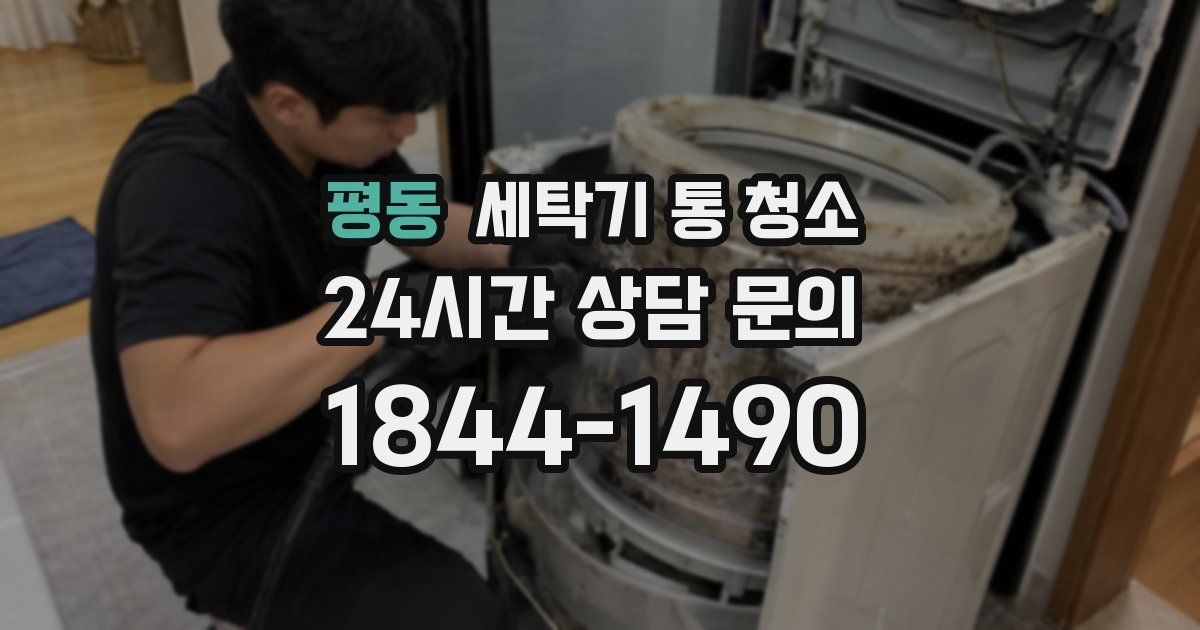 평동 세탁기 통 청소