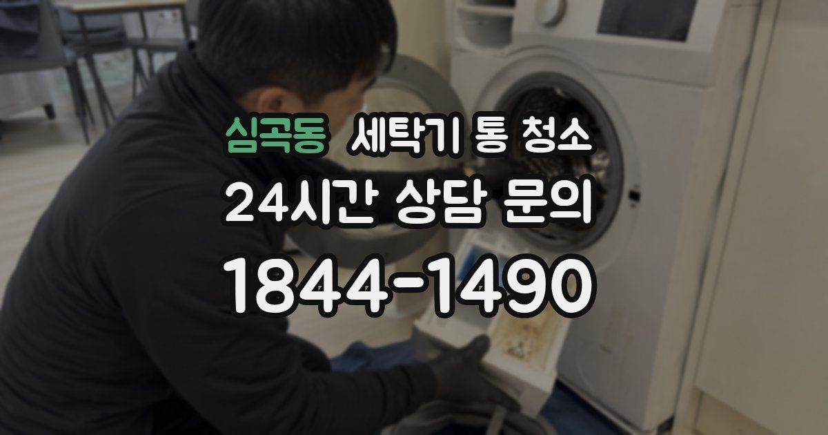 심곡동 세탁기 통 청소