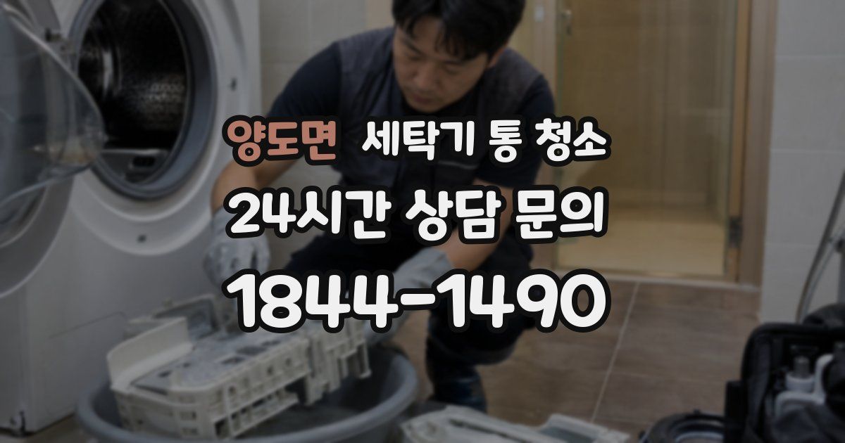 양도면 세탁기 통 청소
