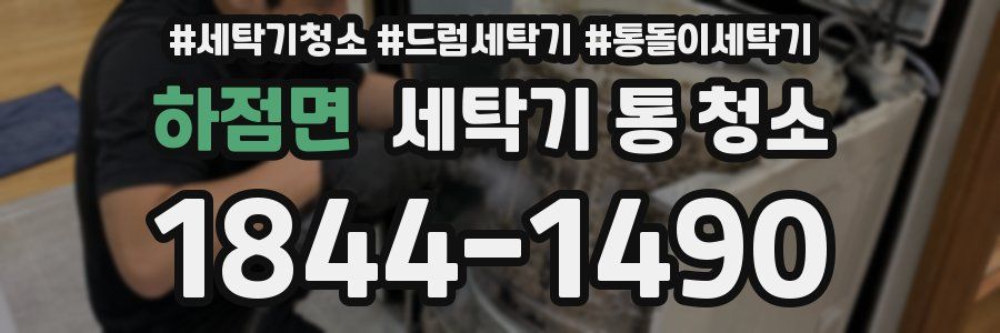 하점면 세탁기 통 청소
