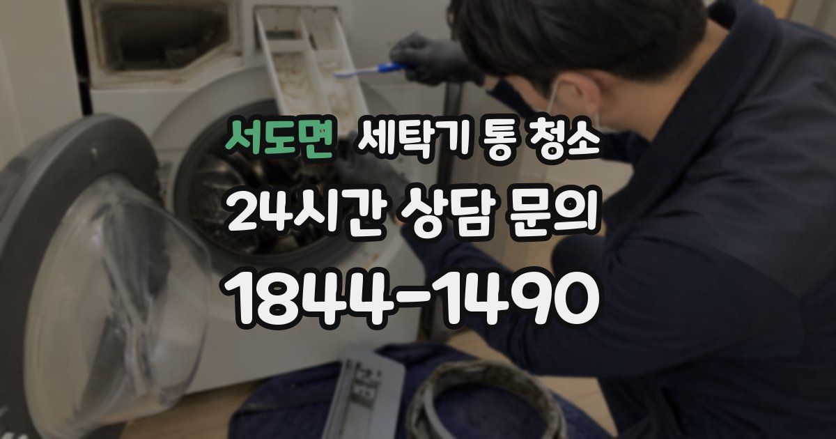 서도면 세탁기 통 청소