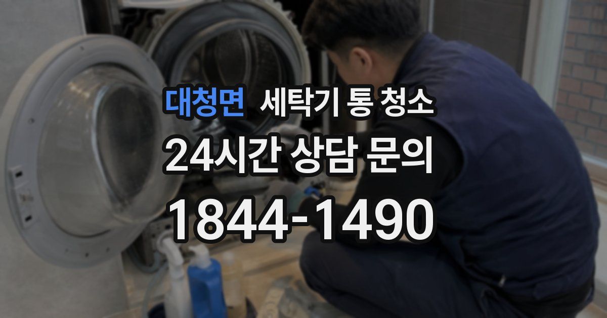 대청면 세탁기 통 청소