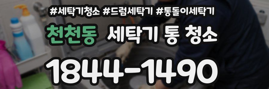 천천동 세탁기 통 청소