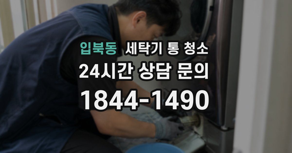 입북동 세탁기 통 청소