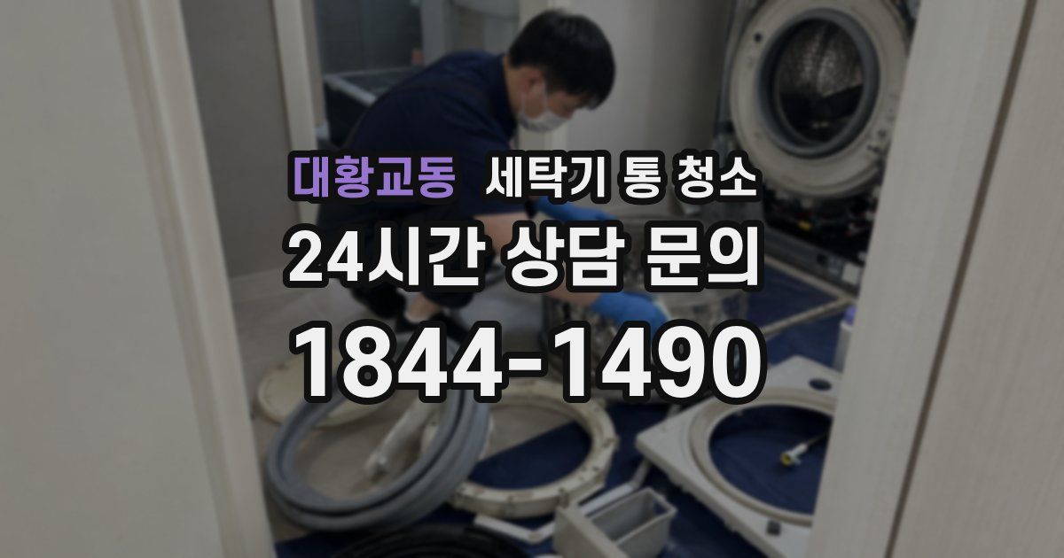 대황교동 세탁기 통 청소