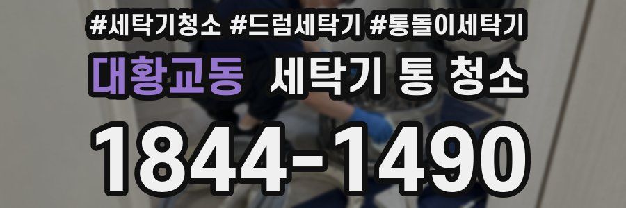 대황교동 세탁기 통 청소