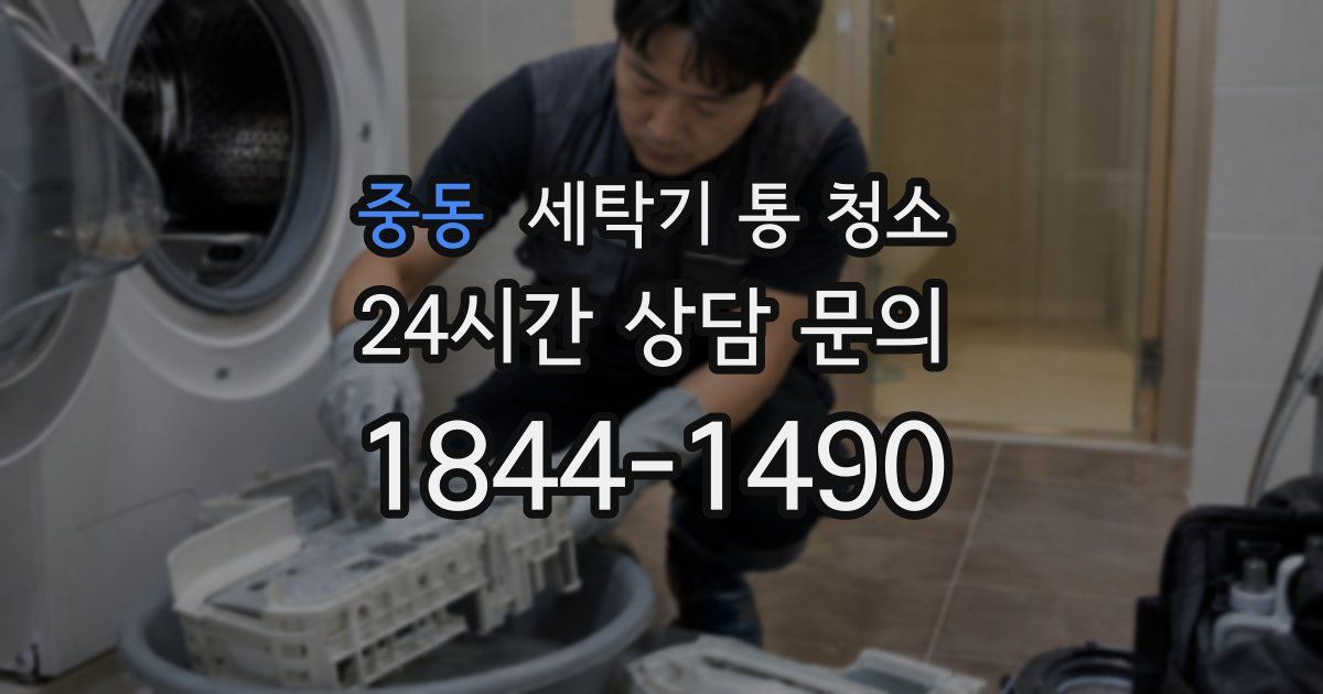 중동 세탁기 통 청소