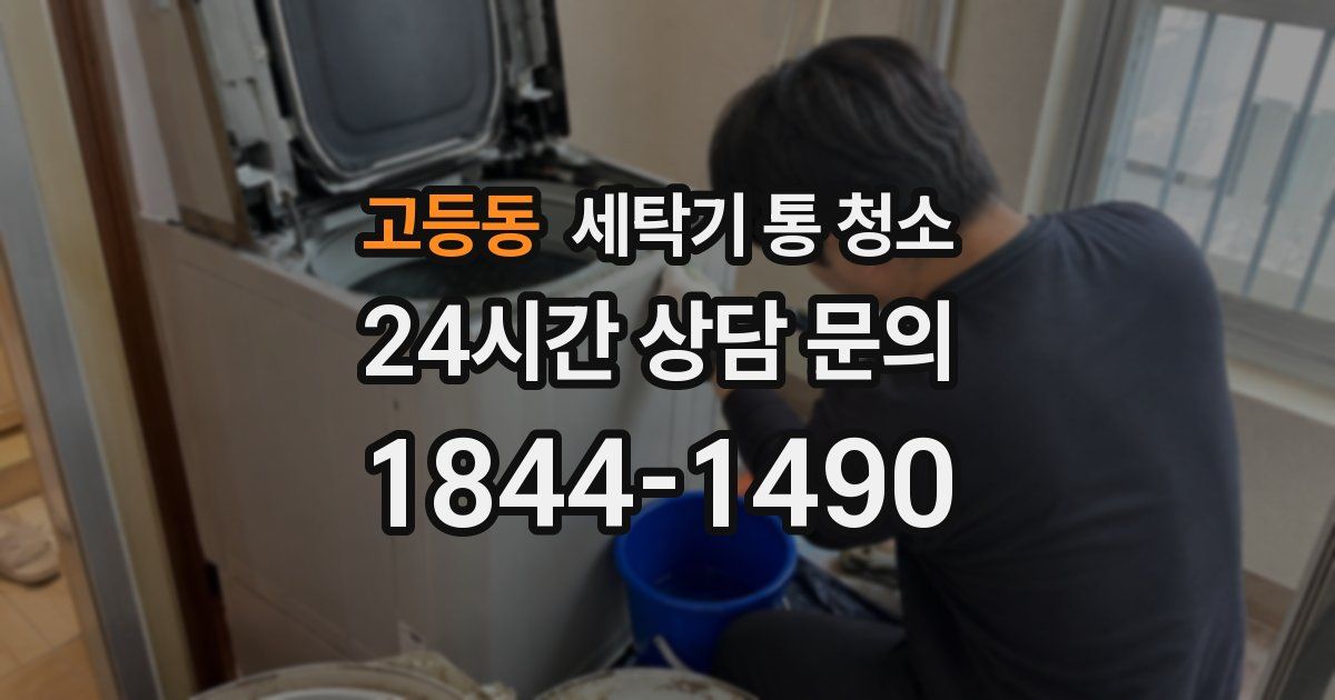 고등동 세탁기 통 청소
