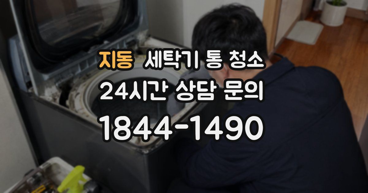 지동 세탁기 통 청소