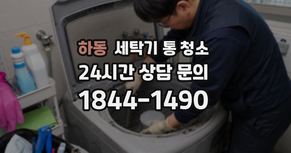 하동 세탁기 통 청소