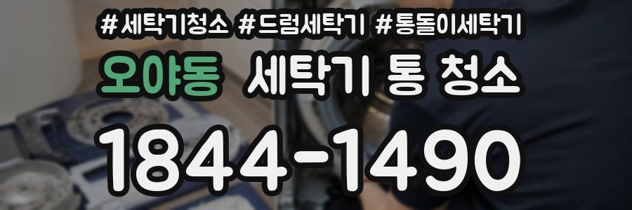 오야동 세탁기 통 청소
