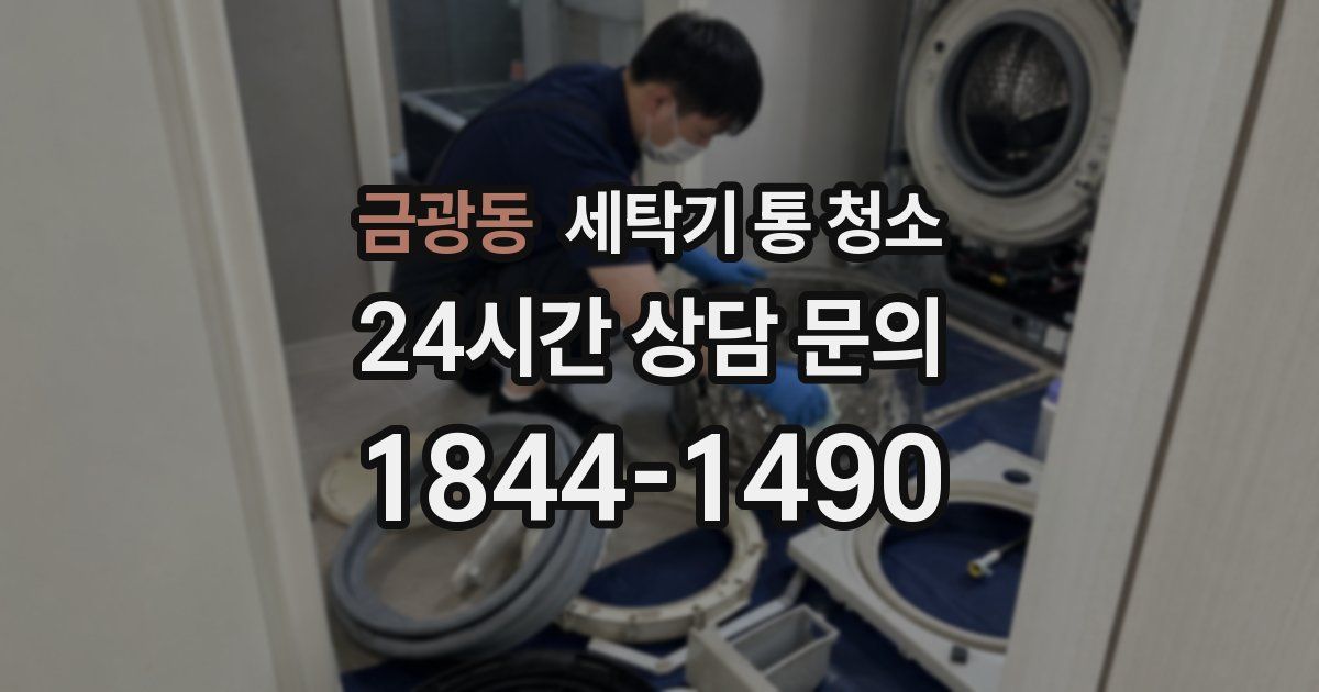 금광동 세탁기 통 청소