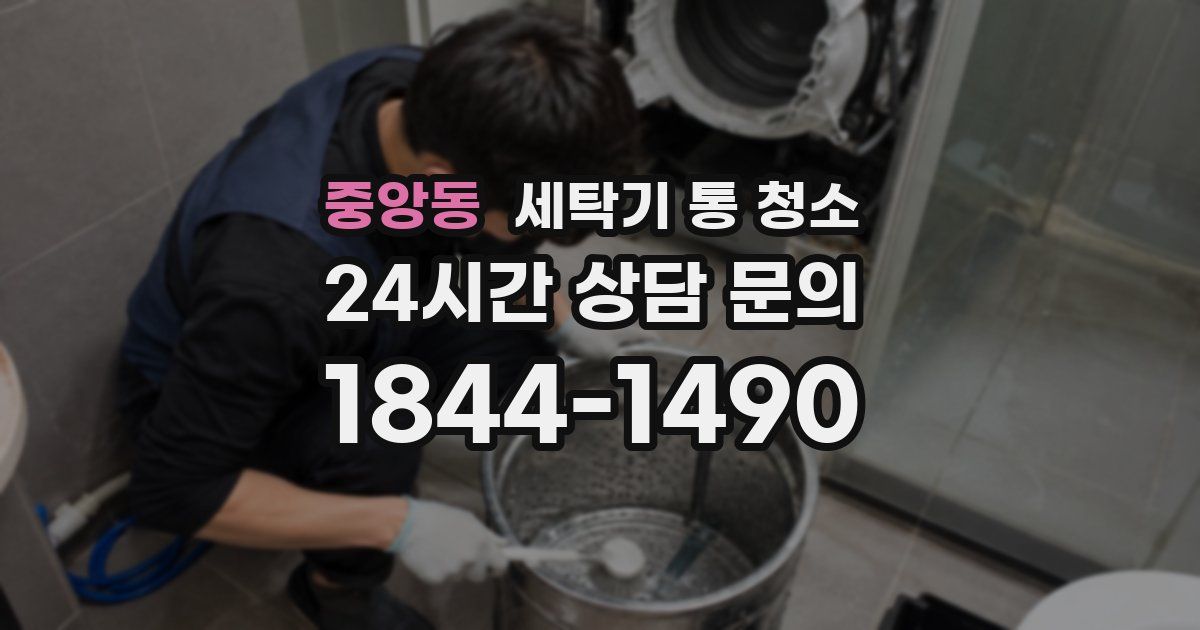 중앙동 세탁기 통 청소