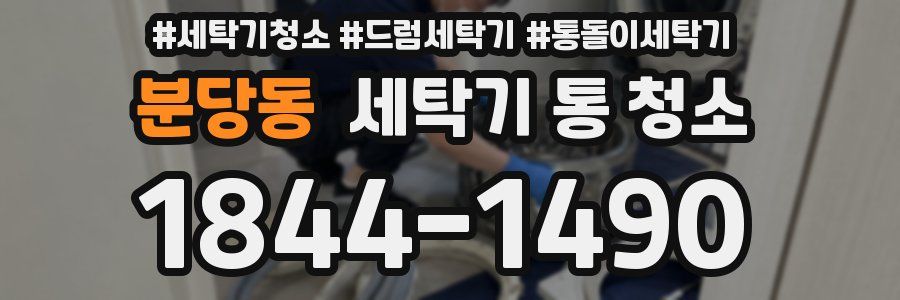 분당동 세탁기 통 청소