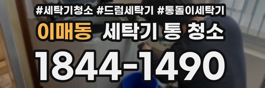 이매동 세탁기 통 청소
