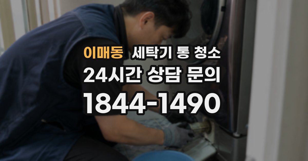 이매동 세탁기 통 청소