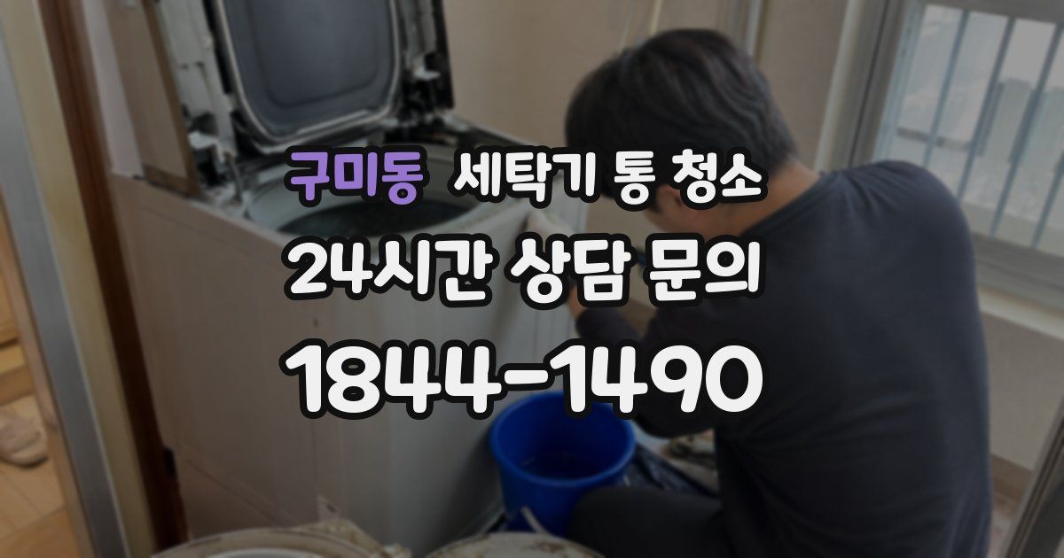 구미동 세탁기 통 청소