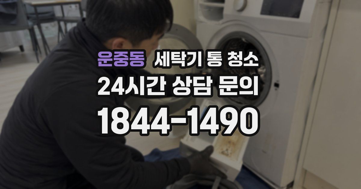 운중동 세탁기 통 청소