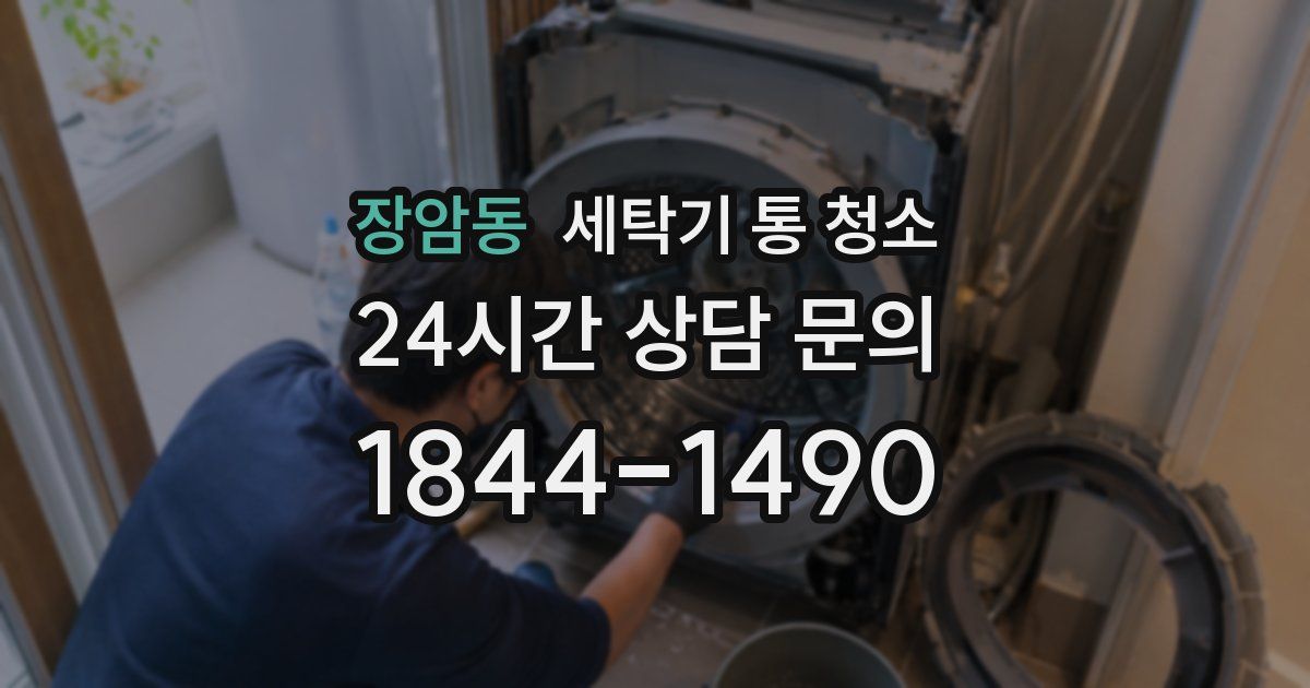 장암동 세탁기 통 청소