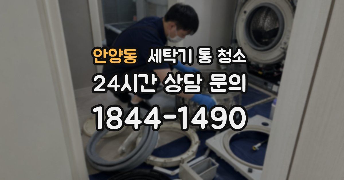 안양동 세탁기 통 청소