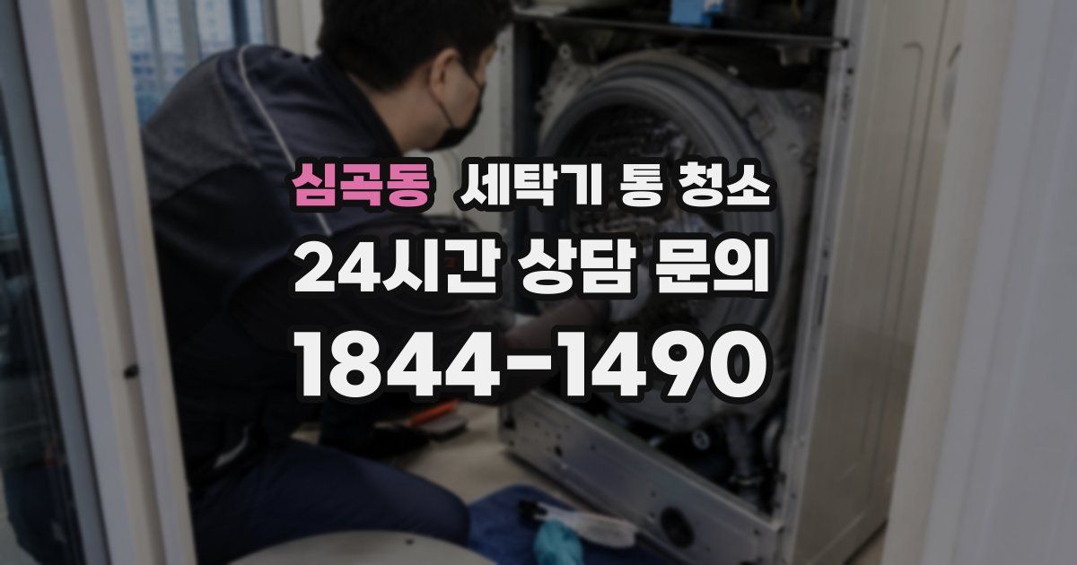 심곡동 세탁기 통 청소