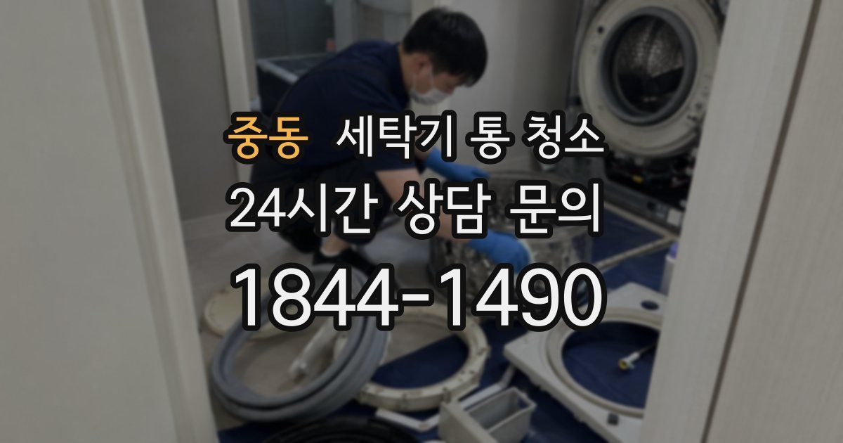 중동 세탁기 통 청소