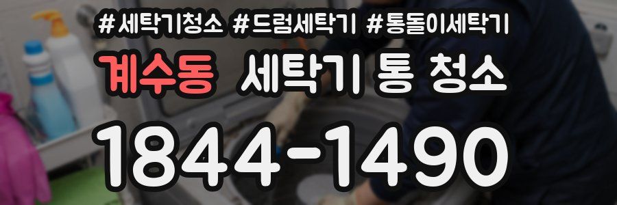 계수동 세탁기 통 청소