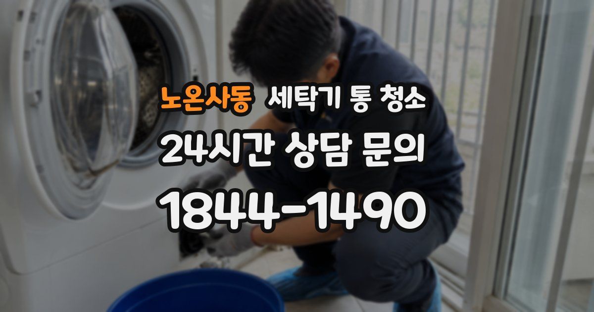 노온사동 세탁기 통 청소