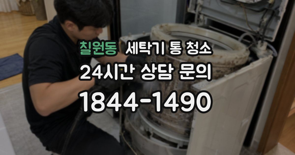 칠원동 세탁기 통 청소