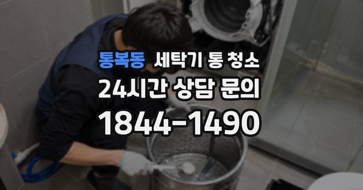 통복동 세탁기 통 청소