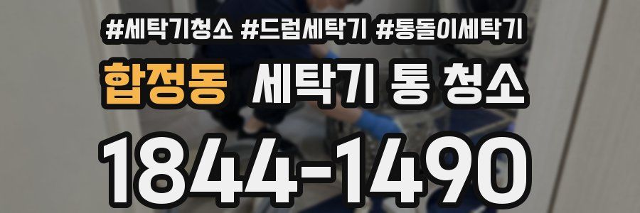 합정동 세탁기 통 청소