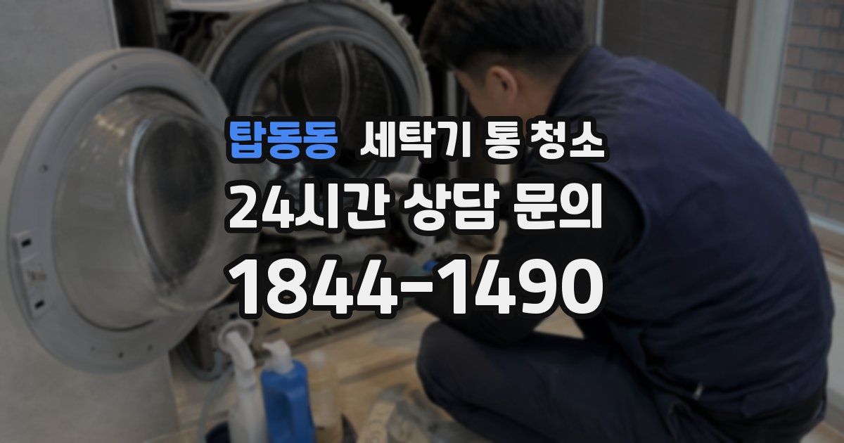탑동동 세탁기 통 청소
