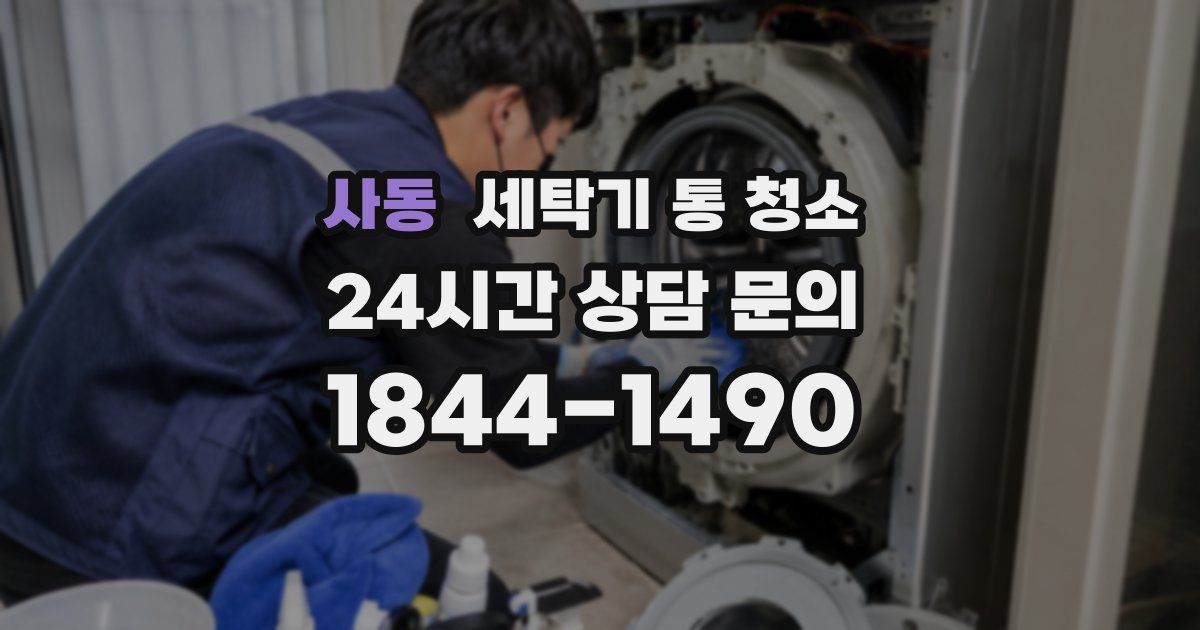 사동 세탁기 통 청소
