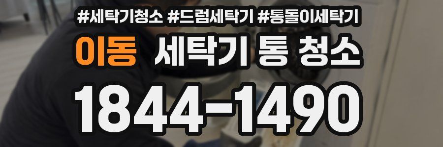 이동 세탁기 통 청소