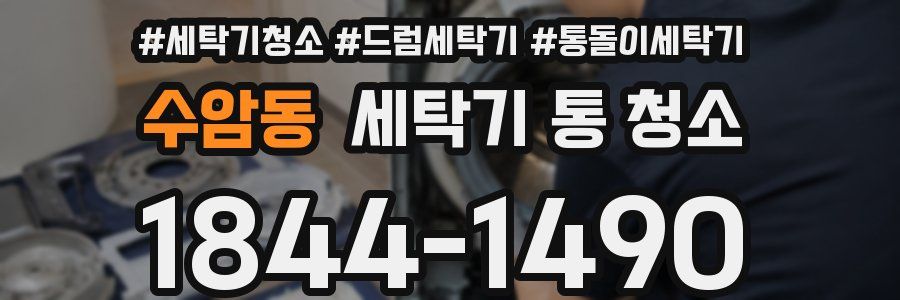 수암동 세탁기 통 청소