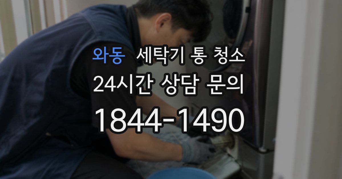 와동 세탁기 통 청소