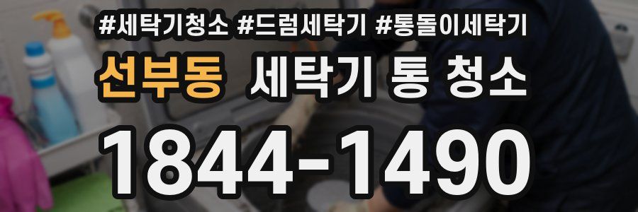 선부동 세탁기 통 청소