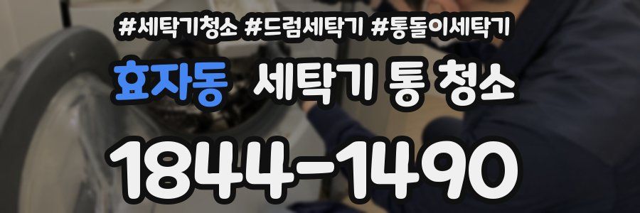 효자동 세탁기 통 청소