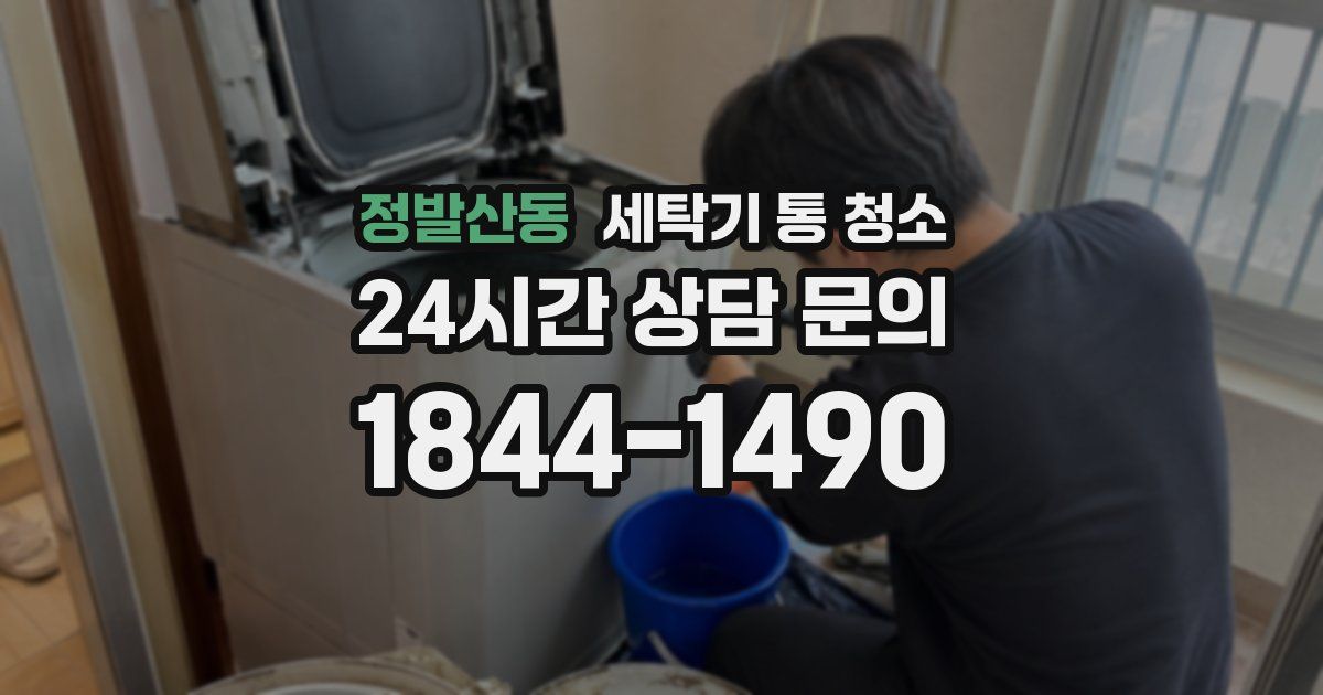 정발산동 세탁기 통 청소
