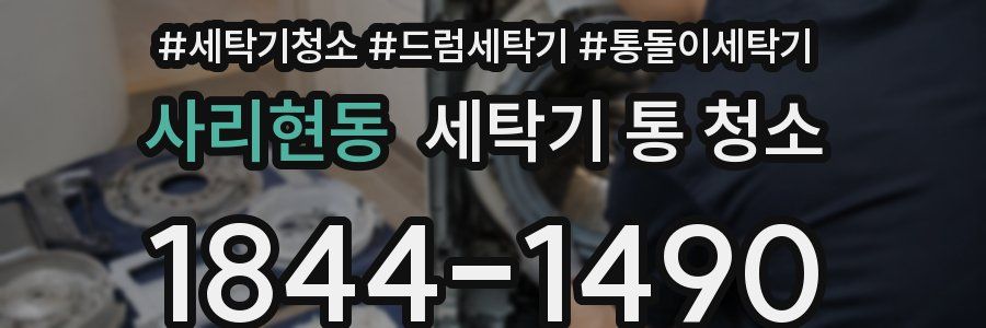 사리현동 세탁기 통 청소